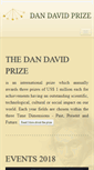 Mobile Screenshot of dandavidprize.org